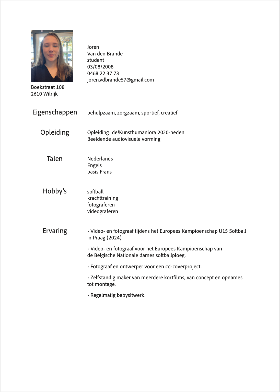 CV